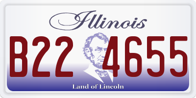 IL license plate B224655