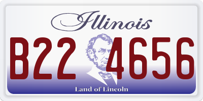 IL license plate B224656