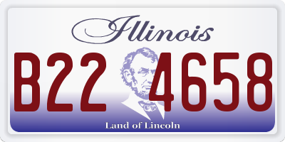 IL license plate B224658