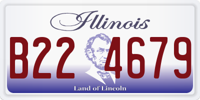 IL license plate B224679