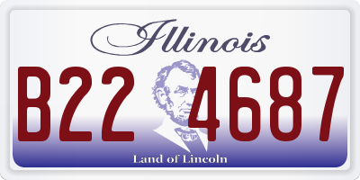 IL license plate B224687