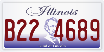 IL license plate B224689
