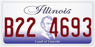IL license plate B224693