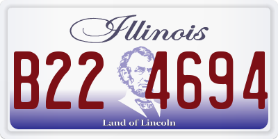 IL license plate B224694