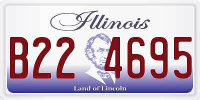 IL license plate B224695