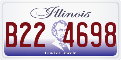 IL license plate B224698