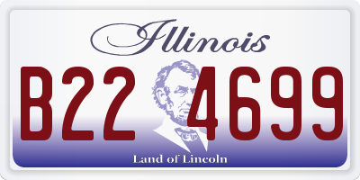 IL license plate B224699