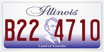 IL license plate B224710