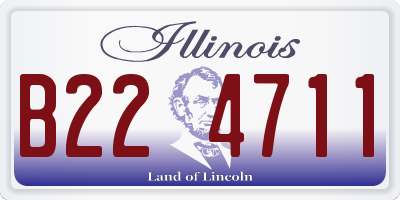 IL license plate B224711