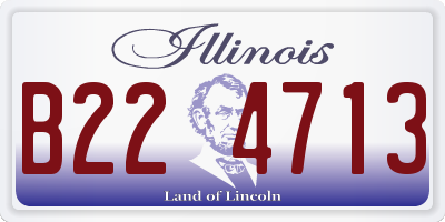 IL license plate B224713