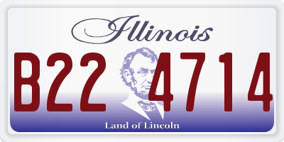 IL license plate B224714