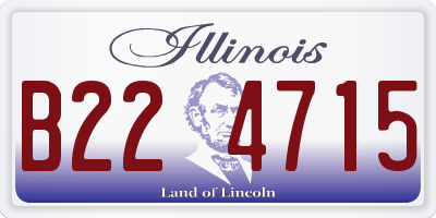 IL license plate B224715