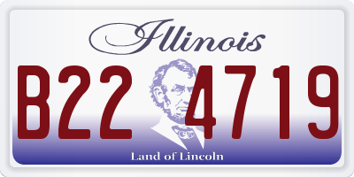 IL license plate B224719