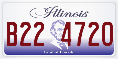 IL license plate B224720