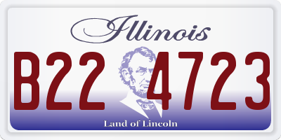 IL license plate B224723