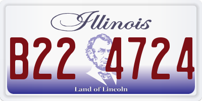 IL license plate B224724