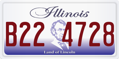 IL license plate B224728