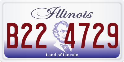 IL license plate B224729