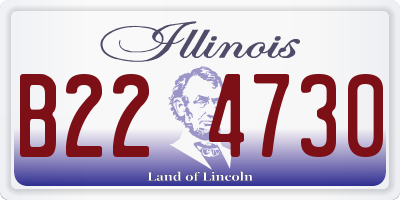 IL license plate B224730