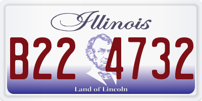 IL license plate B224732