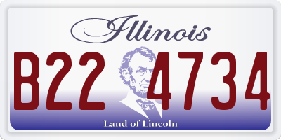 IL license plate B224734