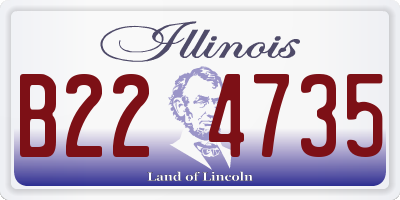IL license plate B224735
