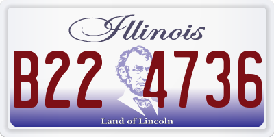 IL license plate B224736