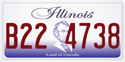 IL license plate B224738