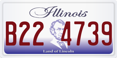 IL license plate B224739
