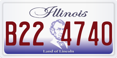 IL license plate B224740