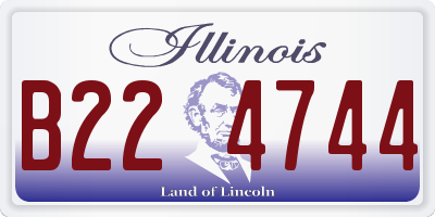 IL license plate B224744