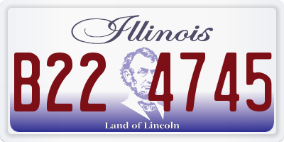 IL license plate B224745