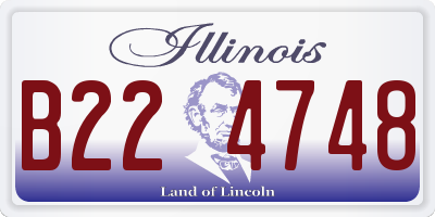 IL license plate B224748
