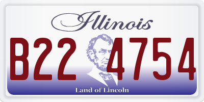 IL license plate B224754