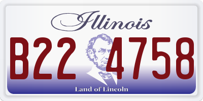 IL license plate B224758