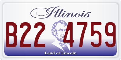 IL license plate B224759
