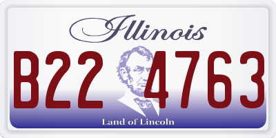 IL license plate B224763