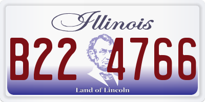 IL license plate B224766