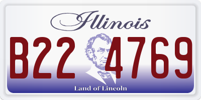 IL license plate B224769