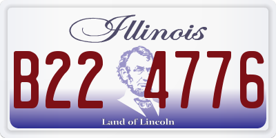 IL license plate B224776