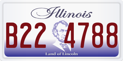 IL license plate B224788