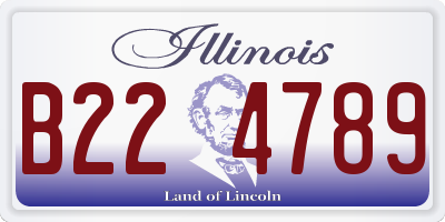 IL license plate B224789