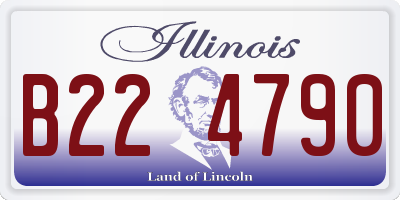 IL license plate B224790