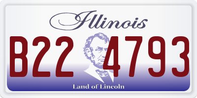 IL license plate B224793