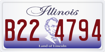 IL license plate B224794