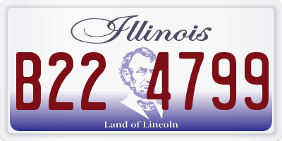 IL license plate B224799