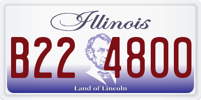 IL license plate B224800