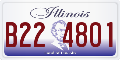 IL license plate B224801