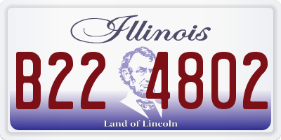 IL license plate B224802