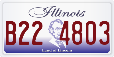 IL license plate B224803
